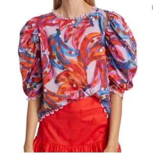 Farm Rio Puff Sleeve Top